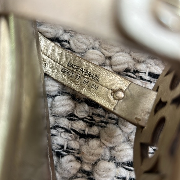 Tory Burch Miller Gold Metallic Sandals. Size 7.5. - Picture 12 of 12